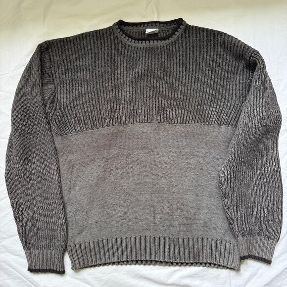 Columbia 100% cotton black/grey ski sweater, roll neck, size M, EUC - Picture 1 of 7